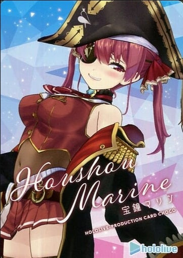 Takaoka Foods Industry Character Card 19 Houshou Marine Character Card Hololive Production Card Chocolate