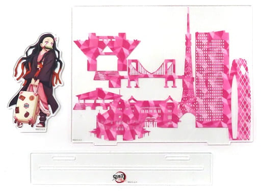Ufotable Nezuko Kamado World Tour Drawing Illustration Acrylic Stand World Tour Screening Demon Slayer Kimetsu no Yaiba First String Gathering and To The Swordsmith's Village Theater Goods