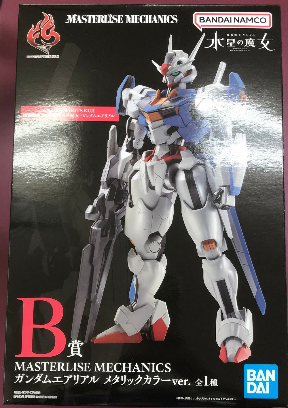 BANDAI SPIRITS ichiban kujiONLINE FIGURE SPIRITS KUJI Mobile Suit Gundam Witch of Mercury -Gundam Aerial- Prize B MASTERLISE MECHANICS Gundam Aerial Metallic Color ver