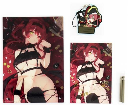 hololive hololive Birthday Commemorative Set Duplicate Handwritten Signature with Postcard with Handwritten Message Houshou Marine