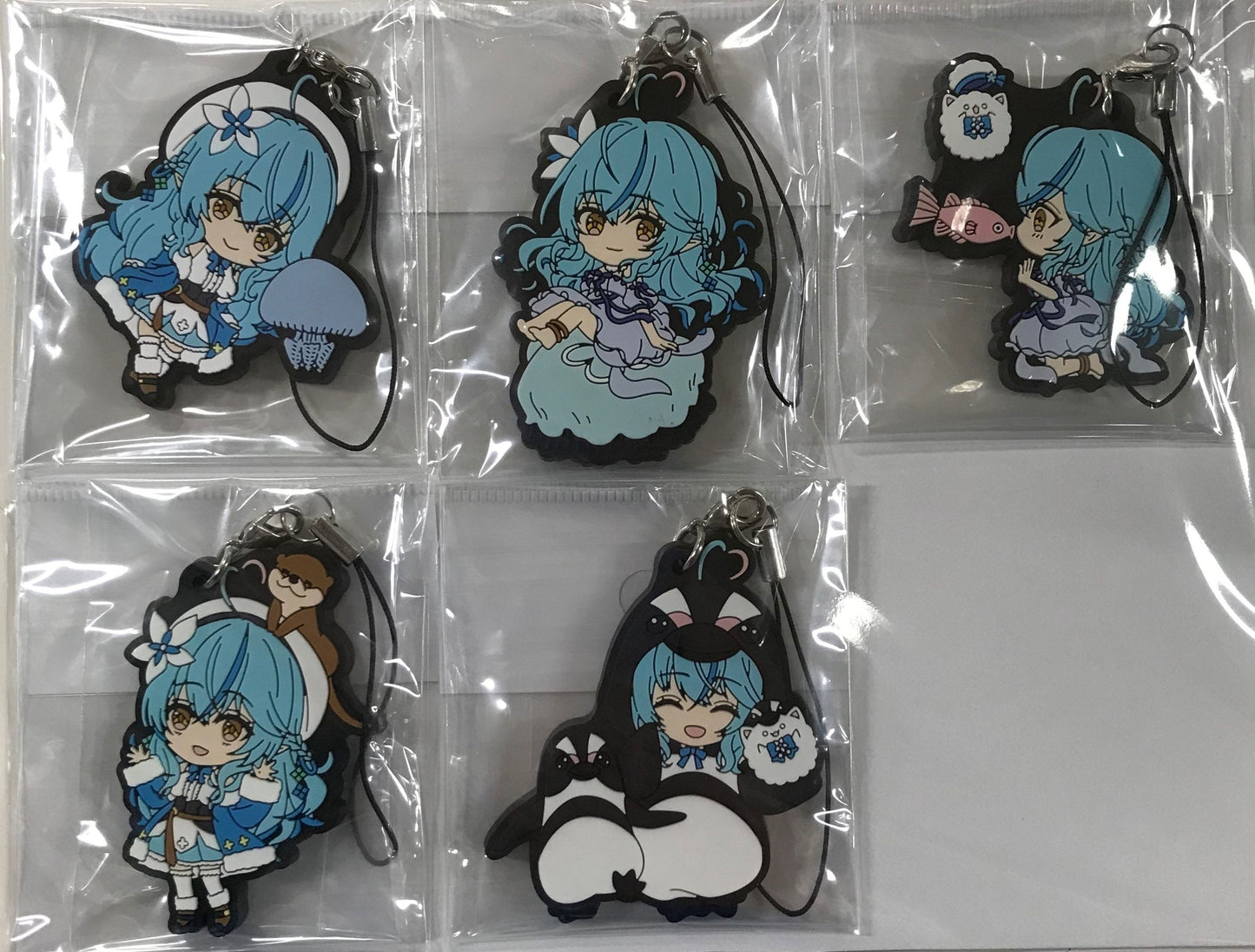 Chugai Mining hololive Yukihana Lamy x Sunshine Aquarium Aquarium Trading Rubber Strap Complete Set 1BOX