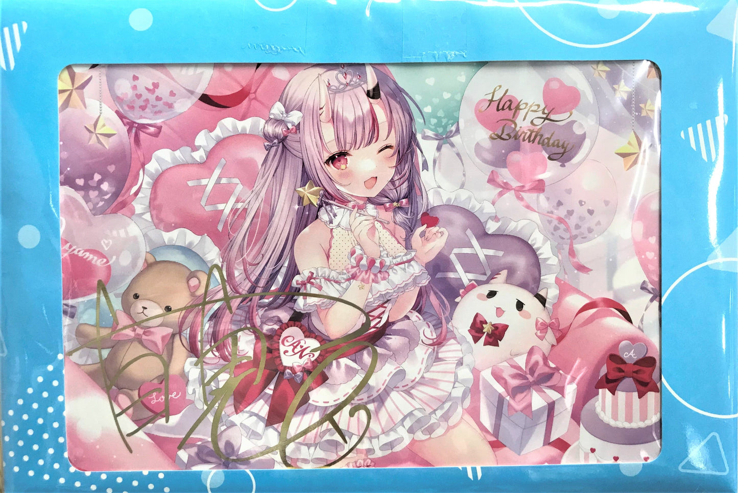 hololive hololive birthday commemoration 2021 stamped duplicate signed postcard Nakiri Ayame