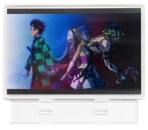 Tanjiro Nezuko / Gyuutarou Daki Demon Slayer Kimetsu no Yaiba Yukaku Hen x ufotable Cafe x Machi Asobi CAFE Episode 10 Never Give Up Famous Scene Lenticular Random Acrylic Stand
