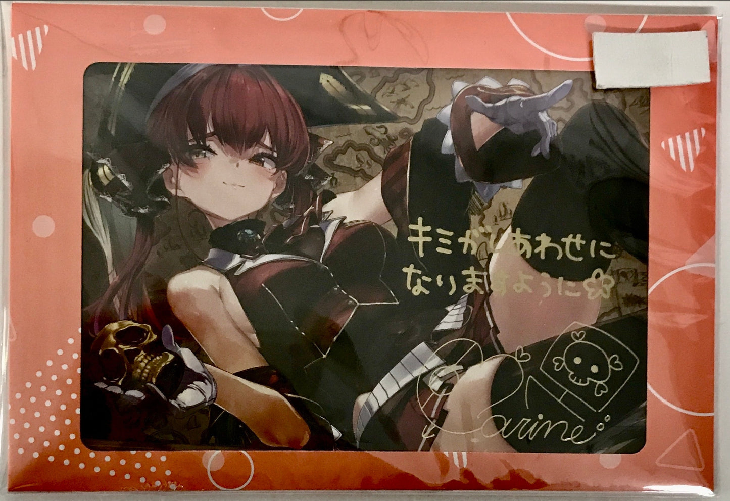 hololive hololive Birthday Anniversary 2023 Handwritten Message Foil Stamped Copy Signed Postcard Houshou Marine