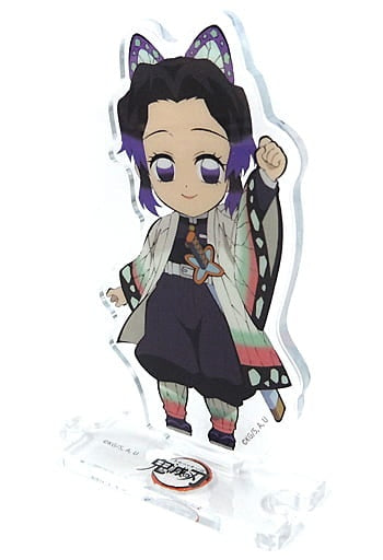 Shinobu Kochou Raise your left hand Demon Slayer Kimetsu no Yaiba Character picture scroll cafe in ufotable Cafe Connected random acrylic stand 6th period