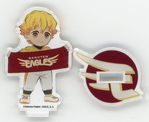 ・Accessory Zenitsu Agatsuma Acrylic Stand Demon Slayer Kimetsu no Yaiba x Rakuten Eagles