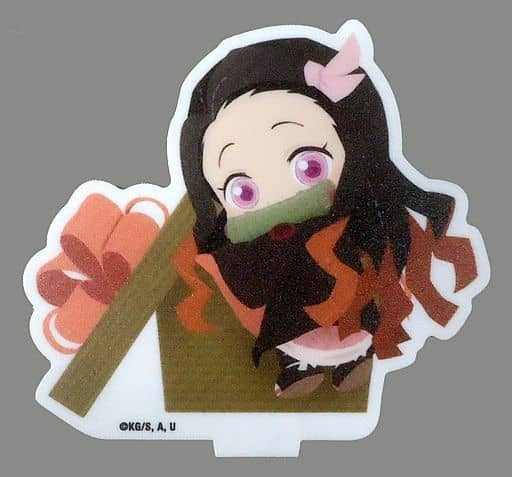 Chara Bomb Nezuko Kamado Demon Slayer Kimetsu no Yaiba x COLLABO CAFE HONPO LABO Mini Character Acrylic Stand