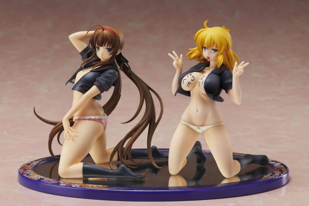Prui Figure Reprint Ryobi x Ryona Sailor Suit Ver. Figure Set 2 Figure Set Senran Kagura NewWave G Burst Gokubi Girls Slender Glamorous 1/10 Pre-painted PVC Figure