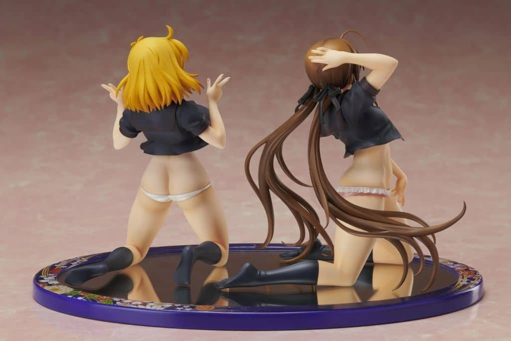 Prui Figure Reprint Ryobi x Ryona Sailor Suit Ver. Figure Set 2 Figure Set Senran Kagura NewWave G Burst Gokubi Girls Slender Glamorous 1/10 Pre-painted PVC Figure