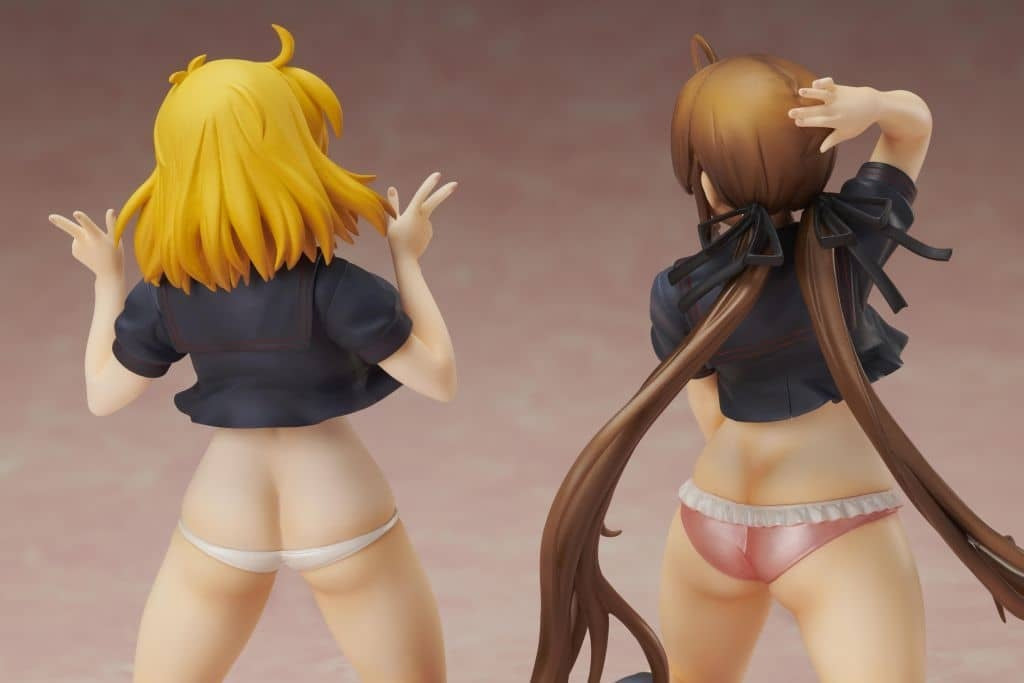 Prui Figure Reprint Ryobi x Ryona Sailor Suit Ver. Figure Set 2 Figure Set Senran Kagura NewWave G Burst Gokubi Girls Slender Glamorous 1/10 Pre-painted PVC Figure