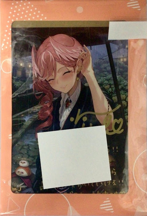 hololive hololive Birthday Anniversary 2022 Handwritten Signatureed Foil Stamped Copy Message Postcard Takane Lui