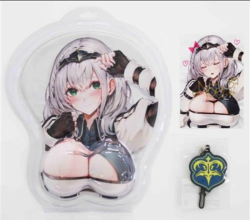 hololive hololive birthday commemorative set mouse pad rubber strap with Handwritten Signatureed postcard Shirogane Noel