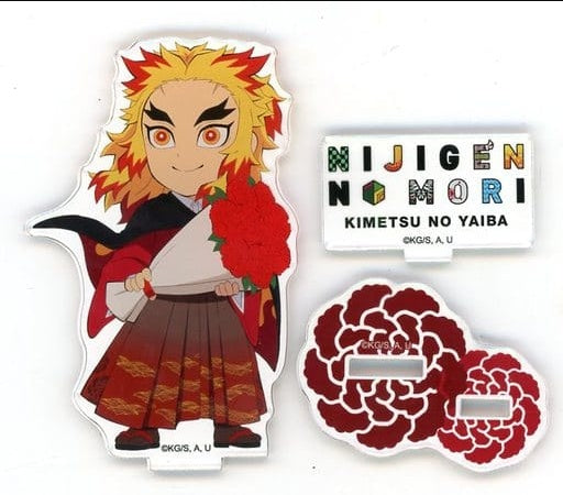Outer Frame Missing Kyoujurou Rengoku Acrylic Stand Demon Slayer Kimetsu no Yaiba x Nijigen no Mori Vol.4