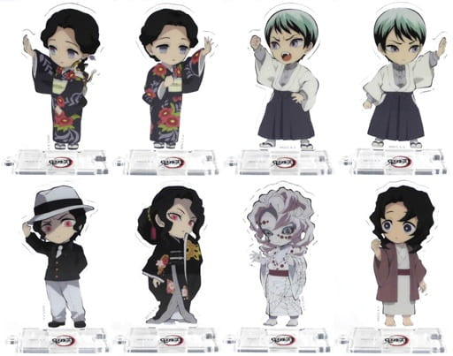 All 8 types set Demon Slayer Kimetsu no Yaiba Character picture scroll cafe in ufotable Cafe Random acrylic stand connected third period