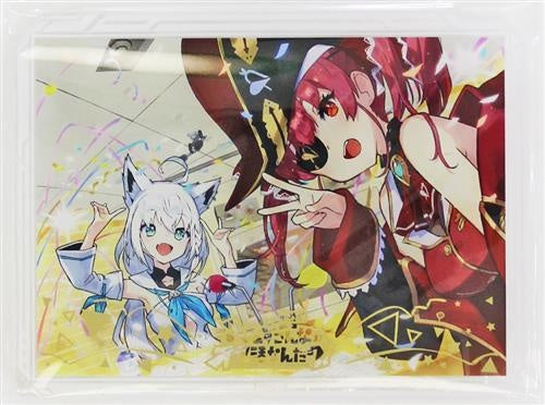 hololive hololive presents V no Sukonoko Otakatsu Nanda Wa Plate Acrylic Stand Shirakami Fubuki Houshou Marine hololive SUPER EXPO 2022