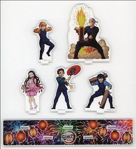 Aniplex individual item assembly acrylic stand 5 types set Demon Slayer Kimetsu no Yaiba red-light district C100 goods