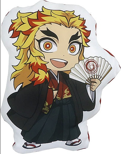Chugai Mining Cushion/Dakimakura/Body Kyoujurou Rengoku Die-cut Cushion Movie version Demon Slayer Kimetsu no Yaiba Infinite Train Edition in Marui Department Store Epos Card Members Limited Purchase Lottery Prize B