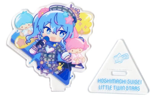 Miscellaneous Goods Suisei Hoshimachi Little Twin Stars Triangular Acrylic Stand Vachal YouTuber Hololive Sanrio Characters