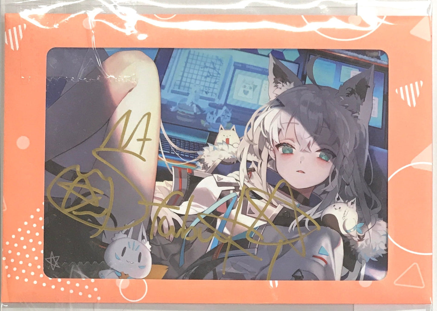 hololive hololive 4th anniversary Handwritten Signatureed postcard Shirakami Fubuki