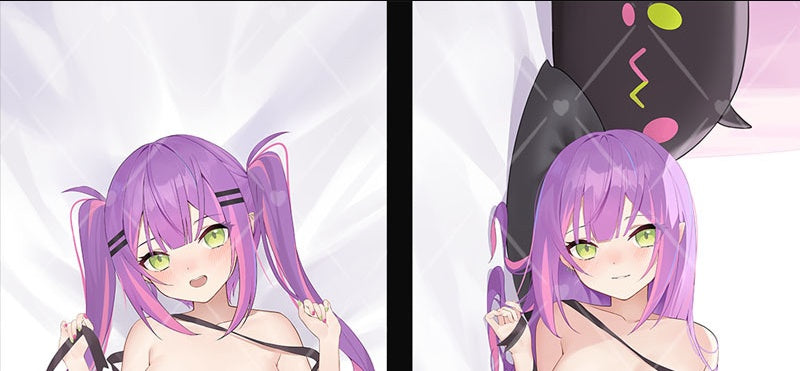 Genuine Otaku Eden Virtual Youtuber Hololive Towa Darkness Dakimakura Cover Pillow Case EX Version JMao Eyelashes