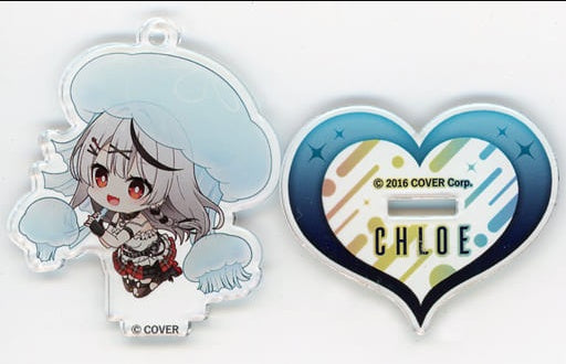 Chugai Kogyo Sakamata Chloe Jellyfish Virtual YouTuber hololive Sakamata Chloe in Maxell Aqua Park Shinagawa Sakamata and Drenched Aquarium Trading Acrylic Stand