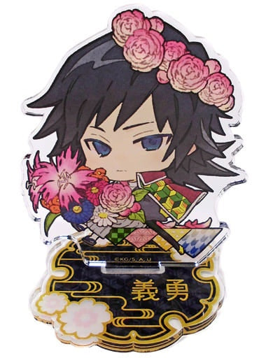 Sofmap/Animega Giyuu Tomioka acrylic stand birth flower ver. Demon Slayer Kimetsu no Yaiba x Animega x Sofmap