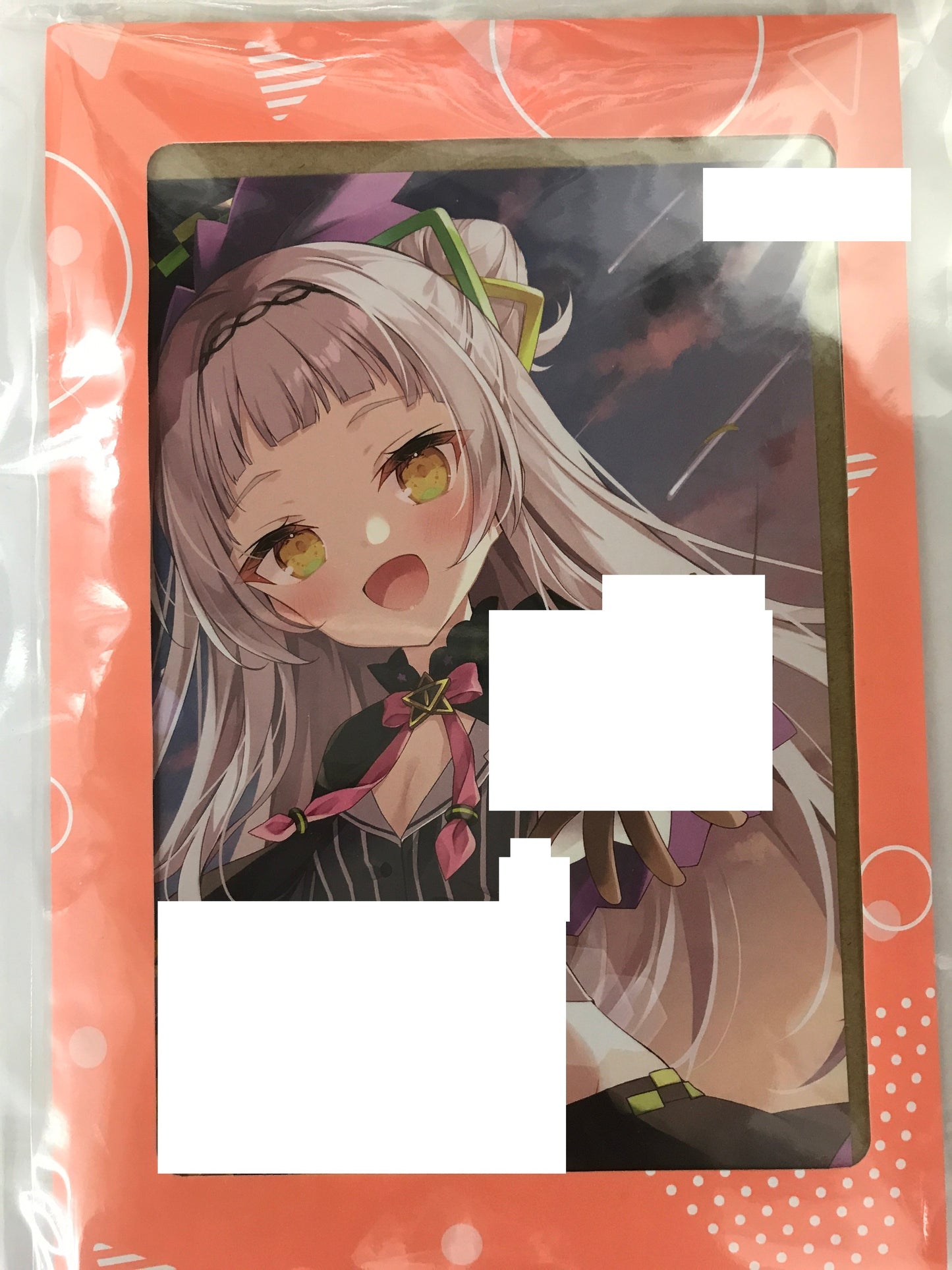 hololive hololive 4th Anniversary Commemoration Handwritten Signature Postcard with Foil Stamped Copy Message Murasaki Shion