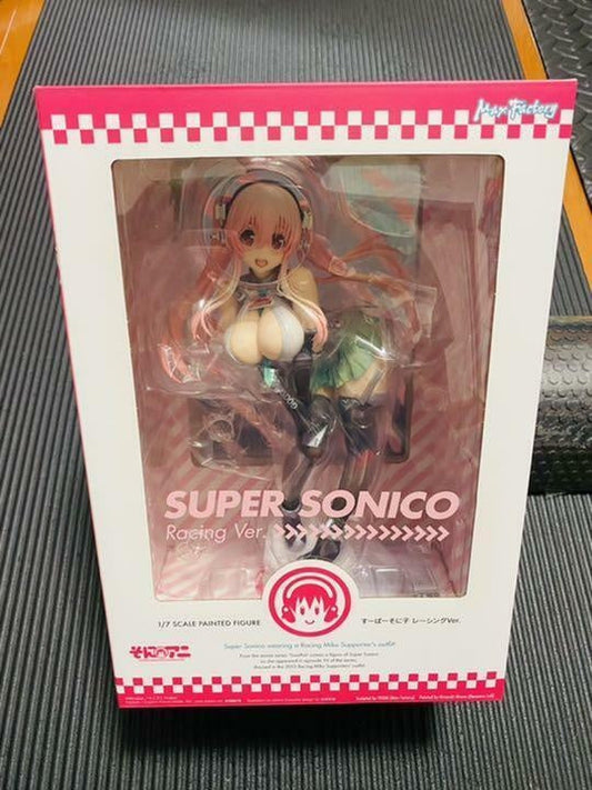 Super Sonico Racing Version Figure 1/7 Scale Painted PVC Nitro Max Factory used