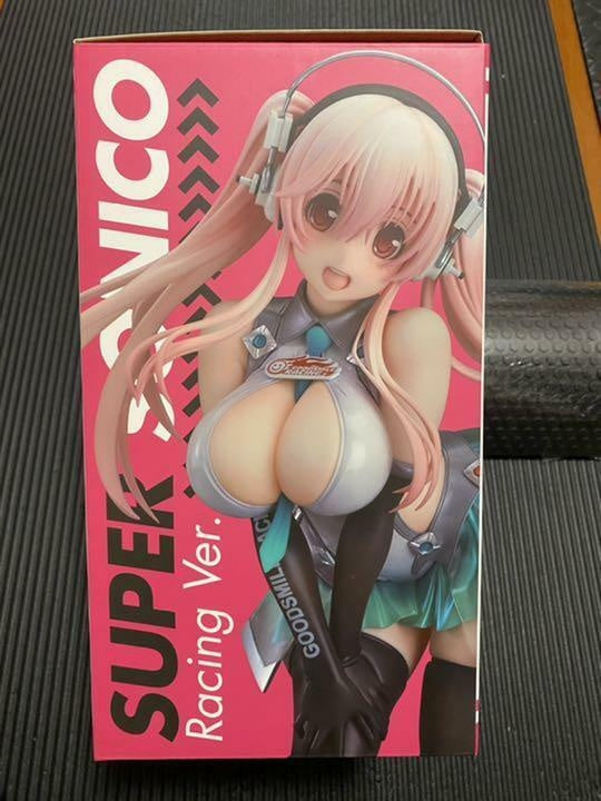 Super Sonico Racing Version Figure 1/7 Scale Painted PVC Nitro Max Factory used
