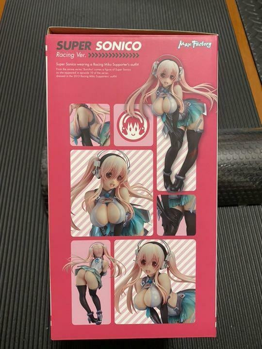 Super Sonico Racing Version Figure 1/7 Scale Painted PVC Nitro Max Factory used