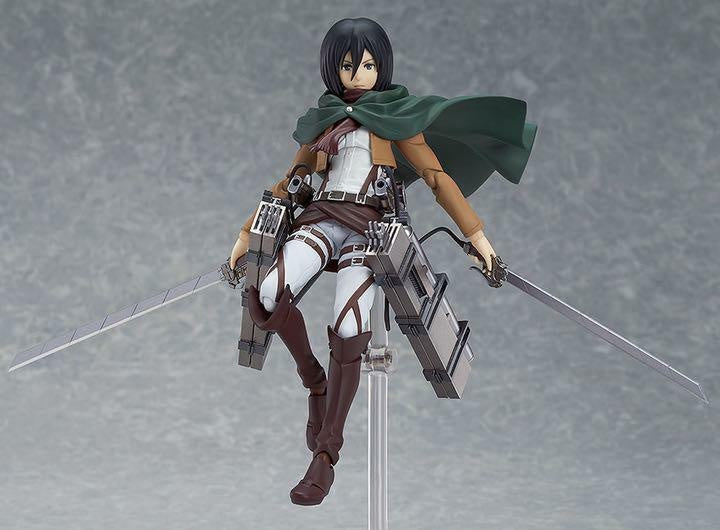 Anime Attack on Titan Figma 203 Mikasa Ackerman 5.5" PVC Figure Japan