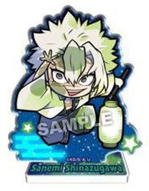 Takara Tomy Arts Sanemi Shinazugawa Pita Deformed Demon Slayer Kimetsu no Yaiba Night Patrol Trading Acrylic Stand