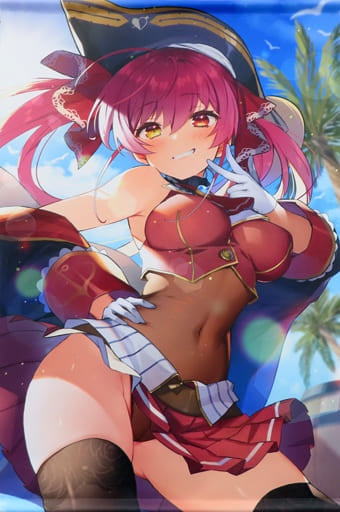 Pomeda Mumu Doujin Poster Tapestry Calendar Virtual Youtuber B2 Tapestry Houshou Marine Air Comiket 2/Pomeda Mumu