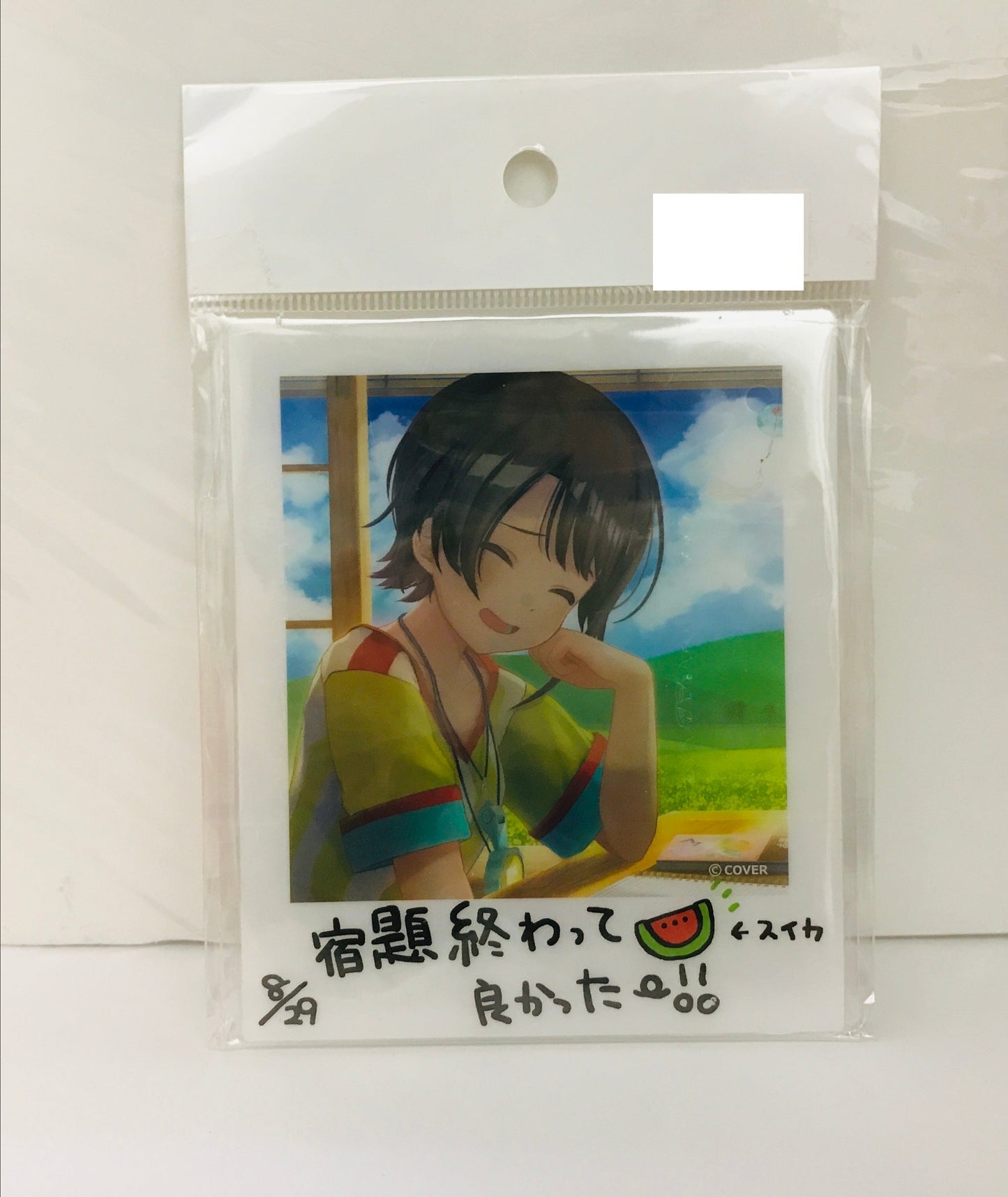 hololive hololive Birthday Celebration 2021 Summer Memories with Subaru Cheki Acrylic Card Ozora Subaru C