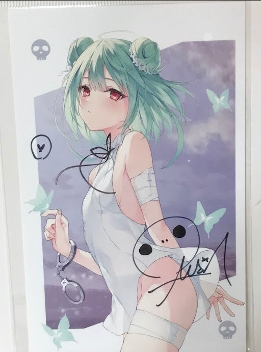 hololive hololive 1st anniversary Handwritten Signatureed postcard Uruha Rushia