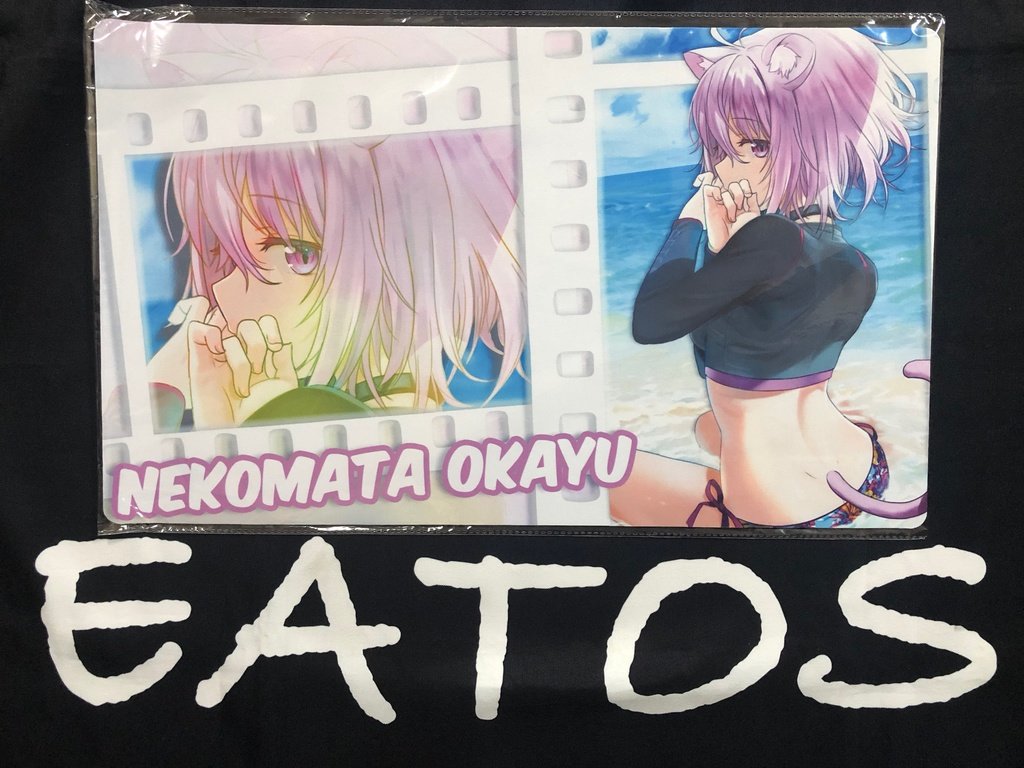 TCG Playmat Swimsuit hololive Nekomata Okayu 300mm x 500mm