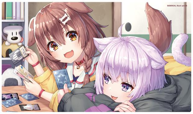 hololive Inugami Korone & Nekomata Okayu Playmat 360mm x 600mm Air Comiket 3