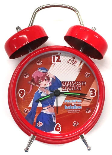 Miscellaneous Goods/Accessories Table Clock/Wall Clock Single Item Houshou Marine Alarm Voice Clock PACIFIC RACING TEAM x Hololive vol 2 Houshou Marine Oshi Kosu Bundled Items