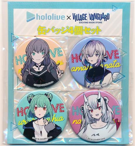 Village Vanguard hololive x Village Vanguard Can Badge Set