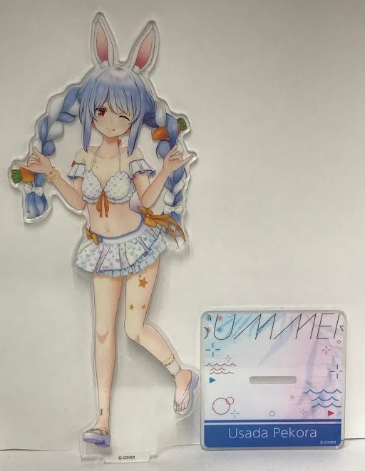 hololive hololive hololive Summer 2022 3D Acrylic Stand Shiny Wave ver. Pekora Usada