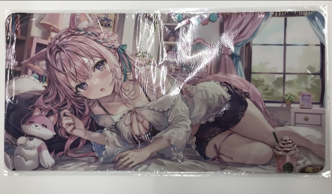 Sashiminekoya hololive Hakui Koyori-chan rubber mat Momoko Sashiminekoya Comic Market 102/Comiket 102