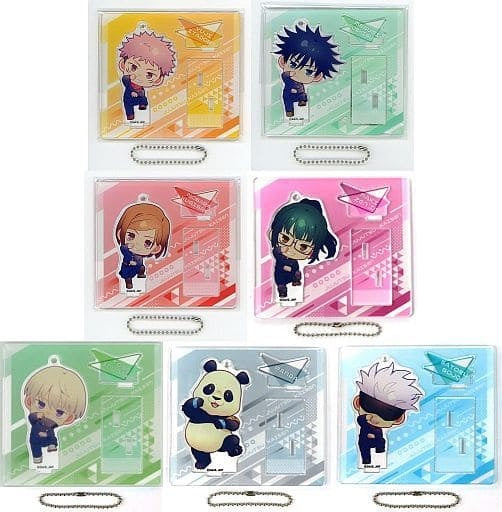 Toho All 7 Types Set Jujutsu Kaisen Sorcery Fight Chibi Chara Trading Acrylic Stand Keychain AnimeJapan 2022 Ver
