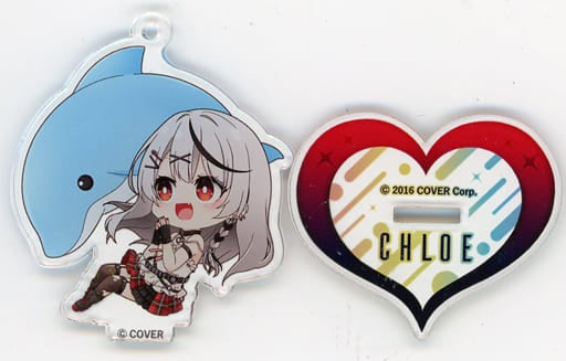 Chugai Kogyo Sakamata Chloe Dolphin Virtual YouTuber hololive Sakamata Chloe in Maxell Aqua Park Shinagawa Sakamata and Drenched Aquarium Trading Acrylic Stand