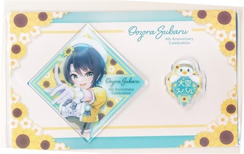 hololive hololive 4th anniversary commemorative acrylic badge 2 types Oozora Subaru