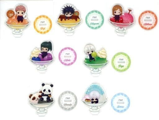 Bandai All 7 Types Set Jujutsu Kaisen Sorcery Fight Punitoppu Parfait Norua Soto Acrylic Stand