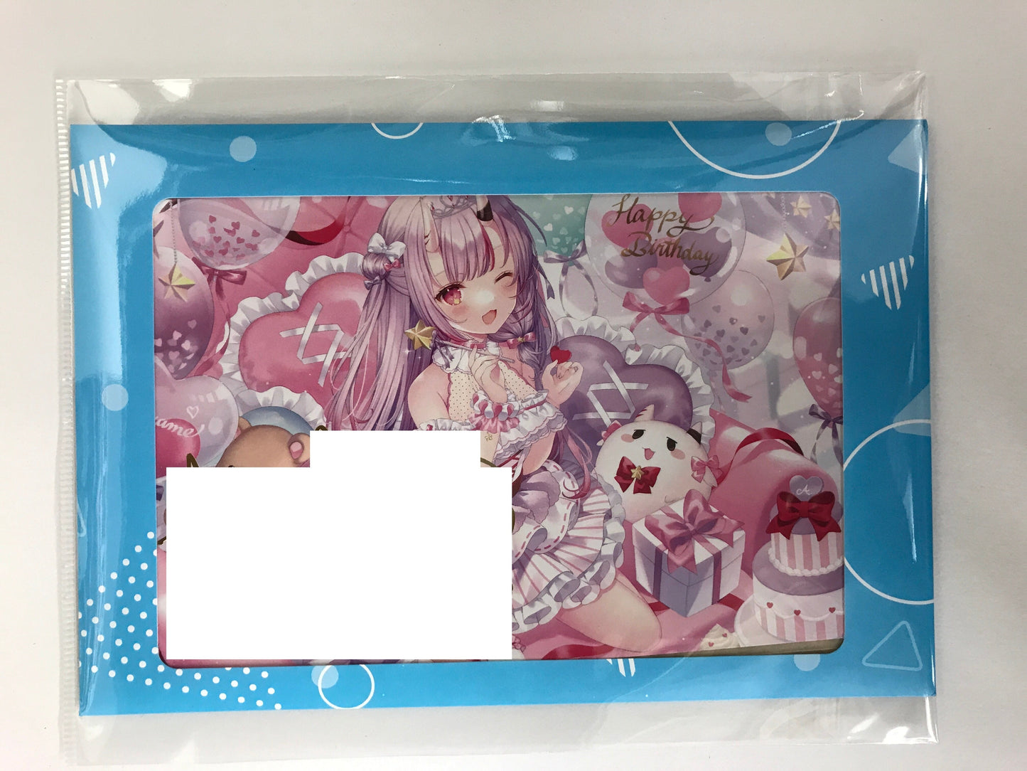 hololive hololive birthday commemoration 2021 foil stamped copy Handwritten Signatureed postcard Nakiri Ayame