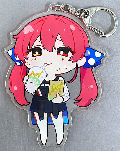 SEA SIDE Doujin Accessory/Accessories Virtual Youtuber Acryl Key Holder Houshou Marine Akasa Ai C100/SEA SIDE