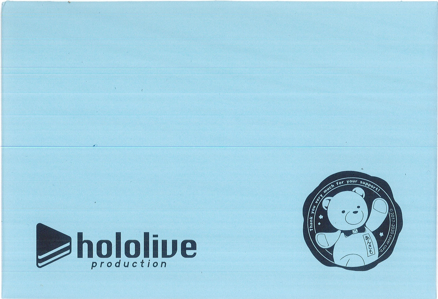 hololive hololive 1st Anniversary Commemorative Foil Stamped Duplicate Signed Postcard with Handwritten Message Yukihana Lamy