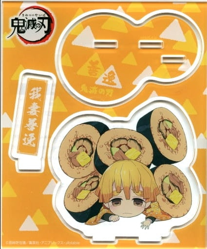 individual item Zenitsu Agatsuma Unatama Futomaki / Watery Eyes Acrylic Stand Demon Slayer Kimetsu no Yaiba x Lawson Midsummer Day of the Ox Project Ponta Member/d Point Card Lottery Item C Course