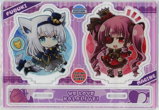 Holo V Fest Executive Committee Doujin Accessory/Accessories Virtual youtuber Acrylic Figure Shirakami Fubuki Houshou Marine Mizuki Aoma 2020 11/Holo V Fest Executive Committee